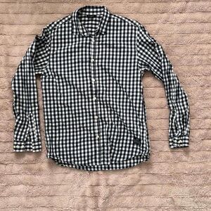 CORE by Jack & Jones Gingham Check Shirt Men’s Large‎ | Black White